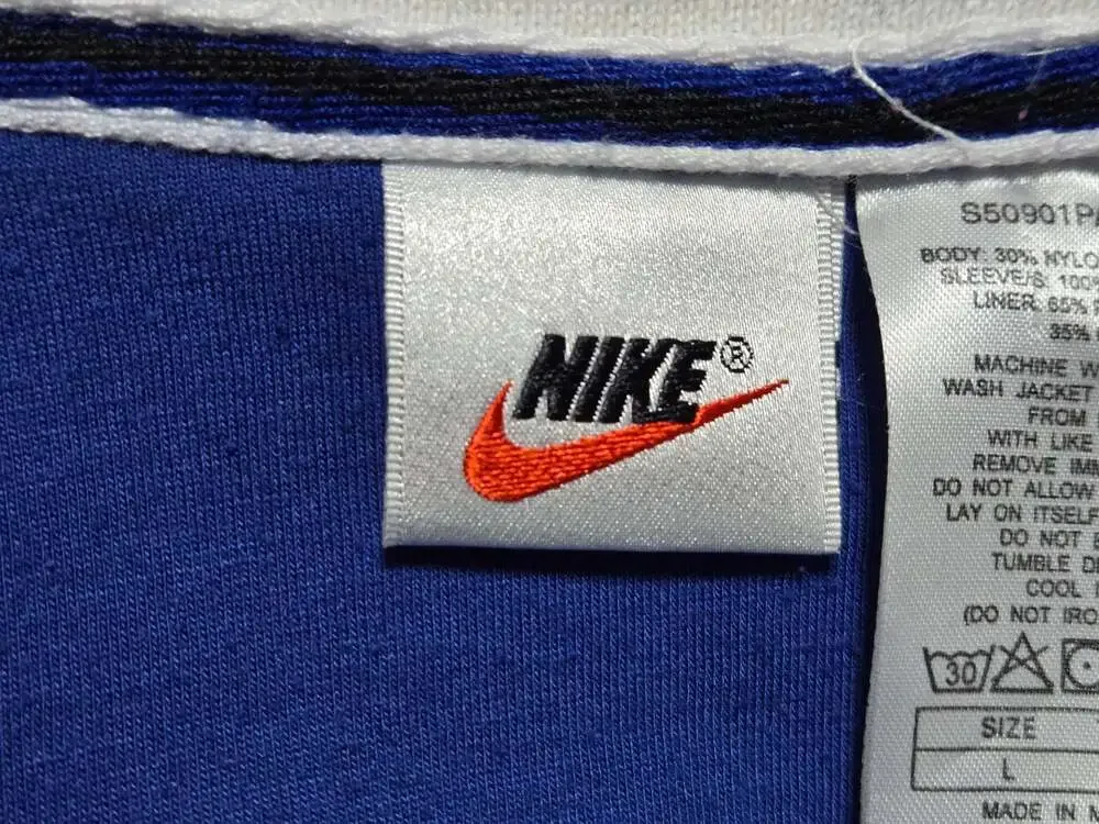 Vintage 90s Nike Supreme Court Embroidered Bomber Track Jacket